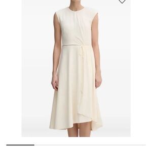 DKNY Cream Asymmetrical Dress